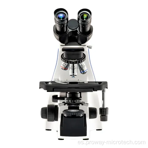 Microscopio biológico binocular LED y actualización disponible